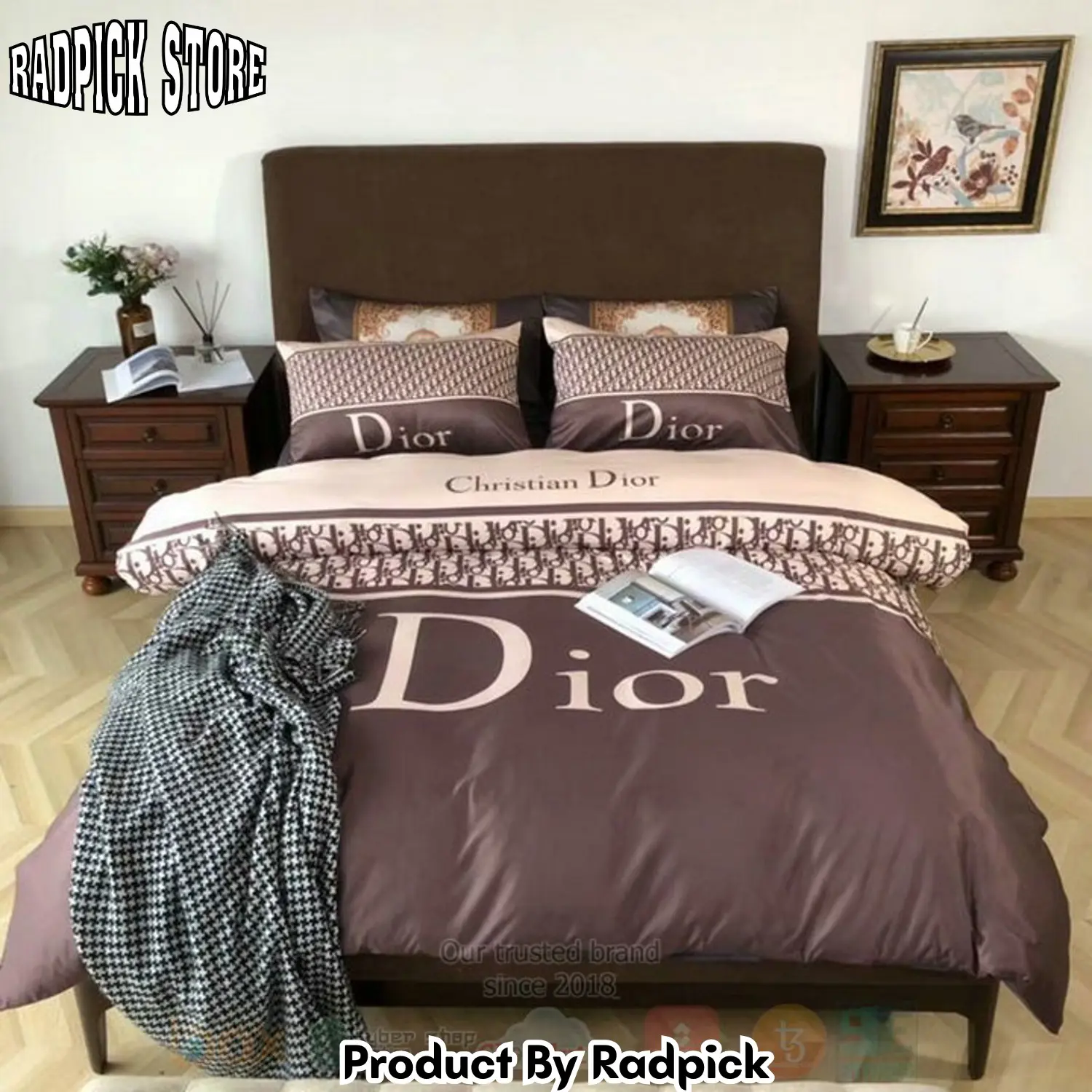 Radpick best christian dior chocolate inspired duvet cover bed sets rp3278371